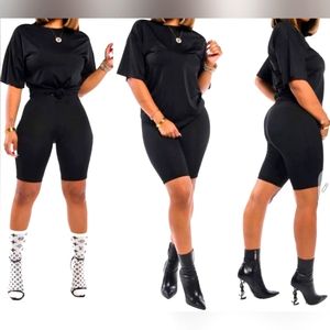 Women's short set Black